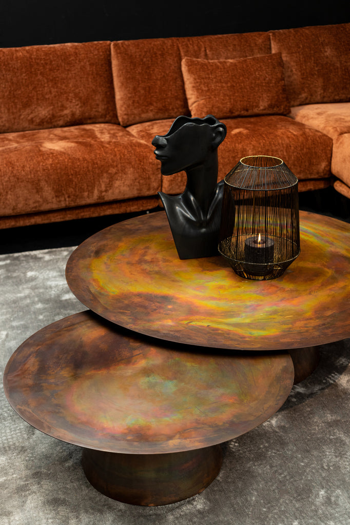 Rond metalen salontafelset Comprador