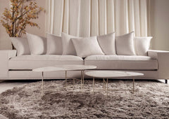 Salontafel Zetta Marmer- of Keramiek met metaal