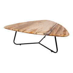Salontafel Deeba Versteend Hout 95x85x36 cm 