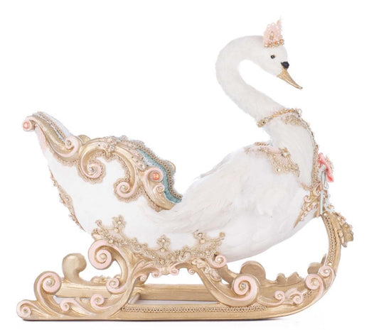 Joyeux Noel Swan Sleigh