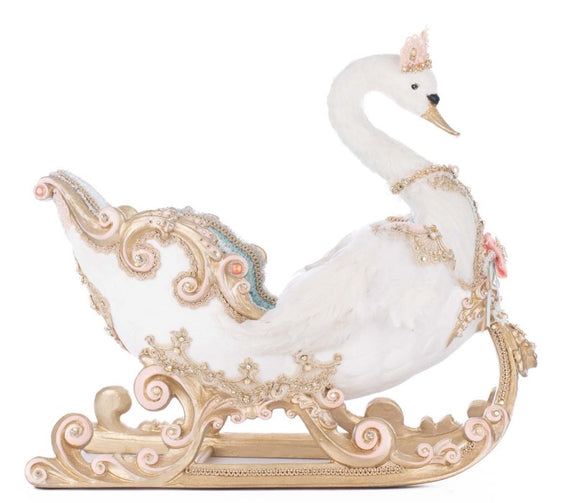 Joyeux Noel Swan Sleigh