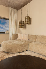 Voetenbank Lujo Modulaire bank Crème