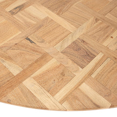 Houten eettafel Fieron organisch rond