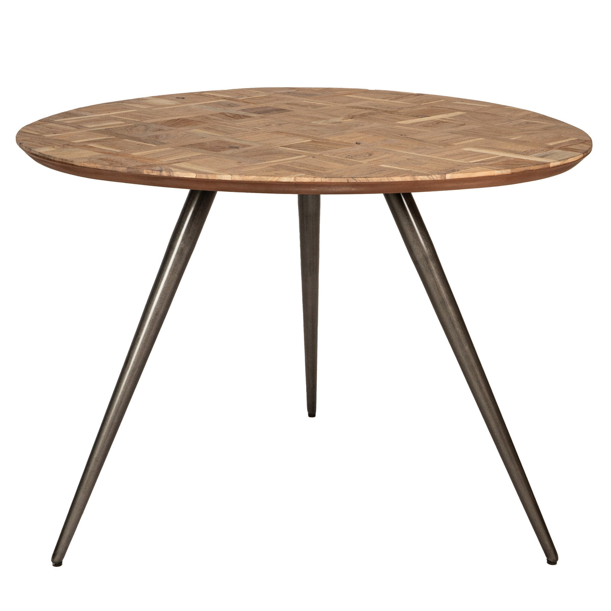 Houten eettafel Fieron organisch rond