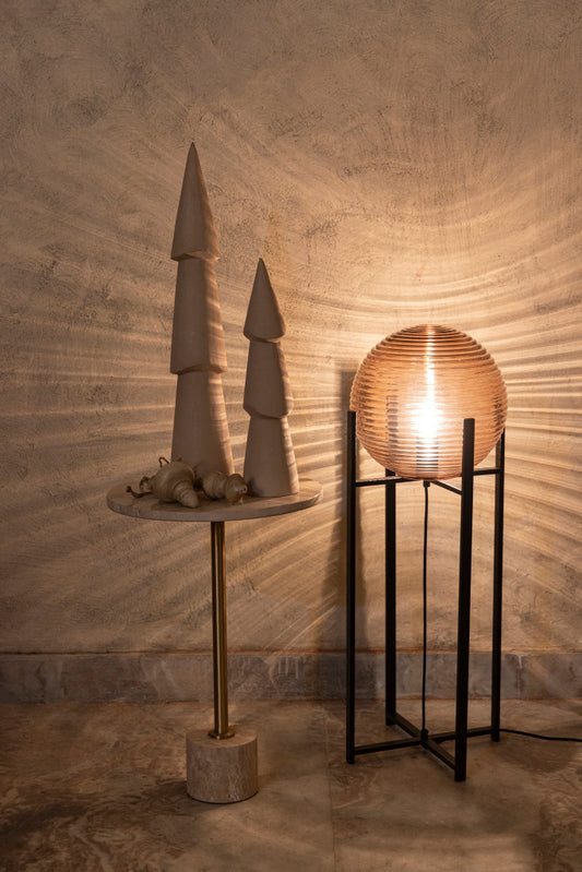 bruine vloerlamp