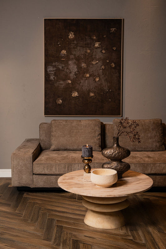 Salontafel Callain mangohout/marmer