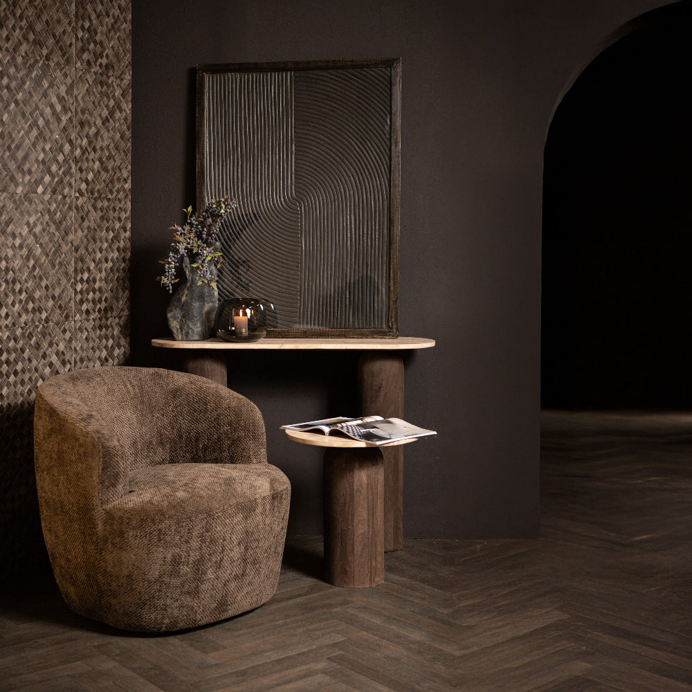 Bruine Fauteuil Nieuw Grasa