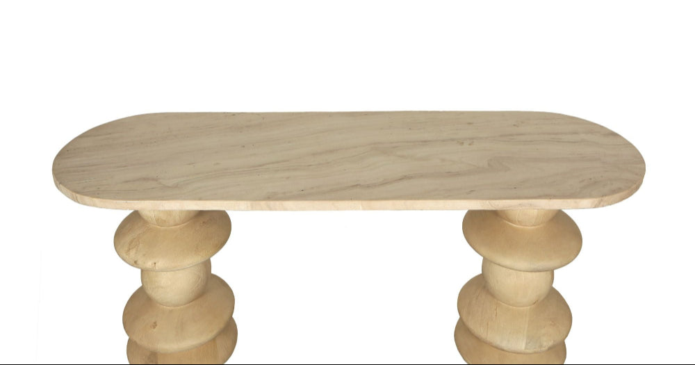 Side Table Callain mangohout/marmer