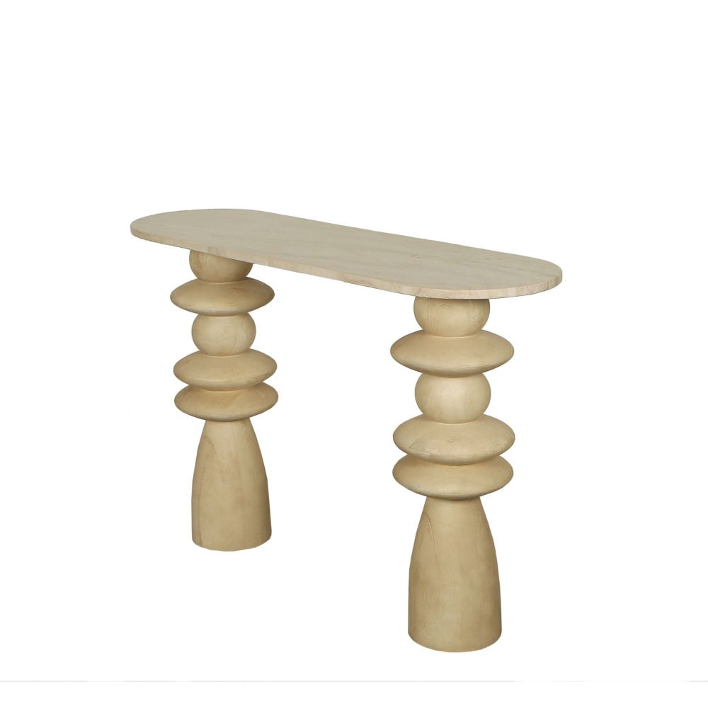 Side Table Callain mangohout/marmer