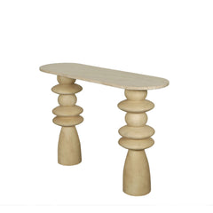 Side Table Callain mangohout/marmer