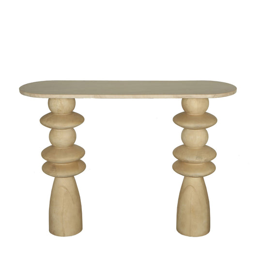 Side Table Callain mangohout/marmer