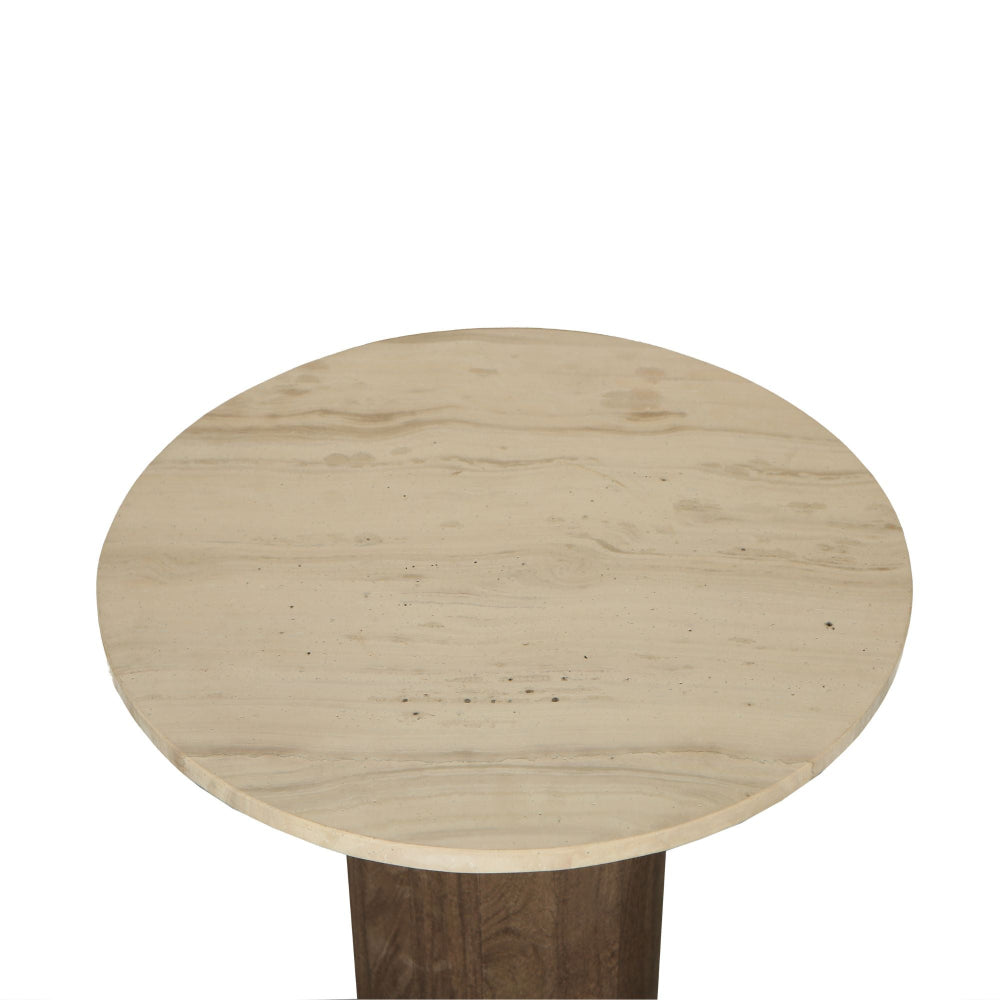 bijzettafel met marmer blad