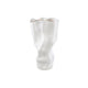 Witte vaas Violettee met stippen patroon 46 cm