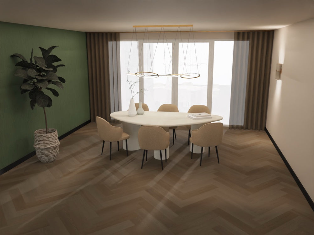 eettafel in betonlook