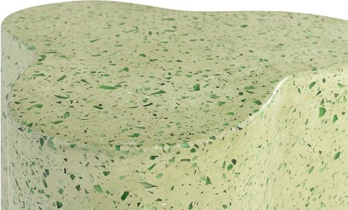 Terrazzo bijzettafel Freddy groen