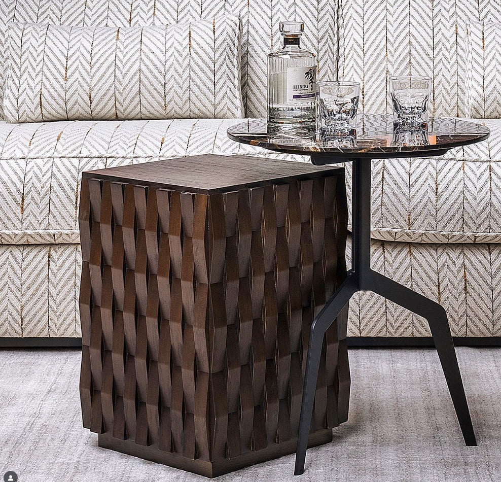 vierkante bijzettafel