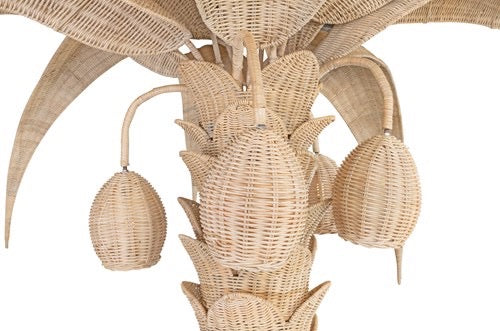 Rotan Palmboom Vloerlamp