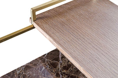 Salontafel Architect Goud is 60x60x36,5 cm