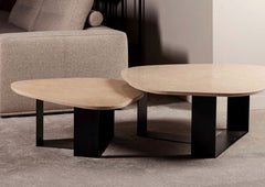 Salontafel Ara Marmer- of Keramiek met metaal