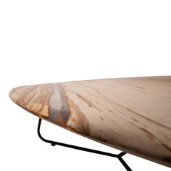 Salontafel Deeba Versteend Hout 95x85x36 cm 