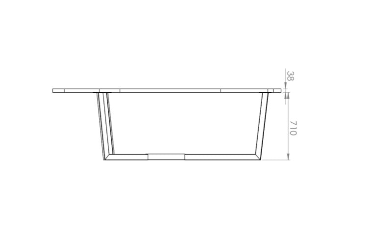 Eettafel Java Zwart Eiken