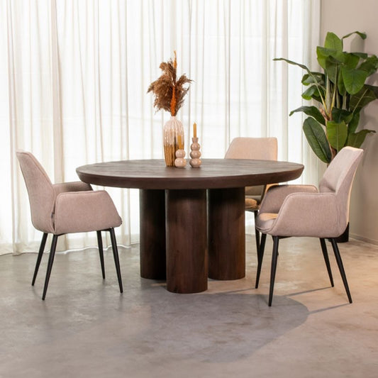 Houten eettafel Olly