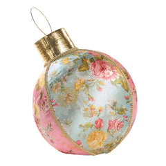 Broc. Floral Xmas ball 40 cm