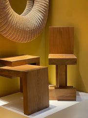 teakhouten bijzettafel