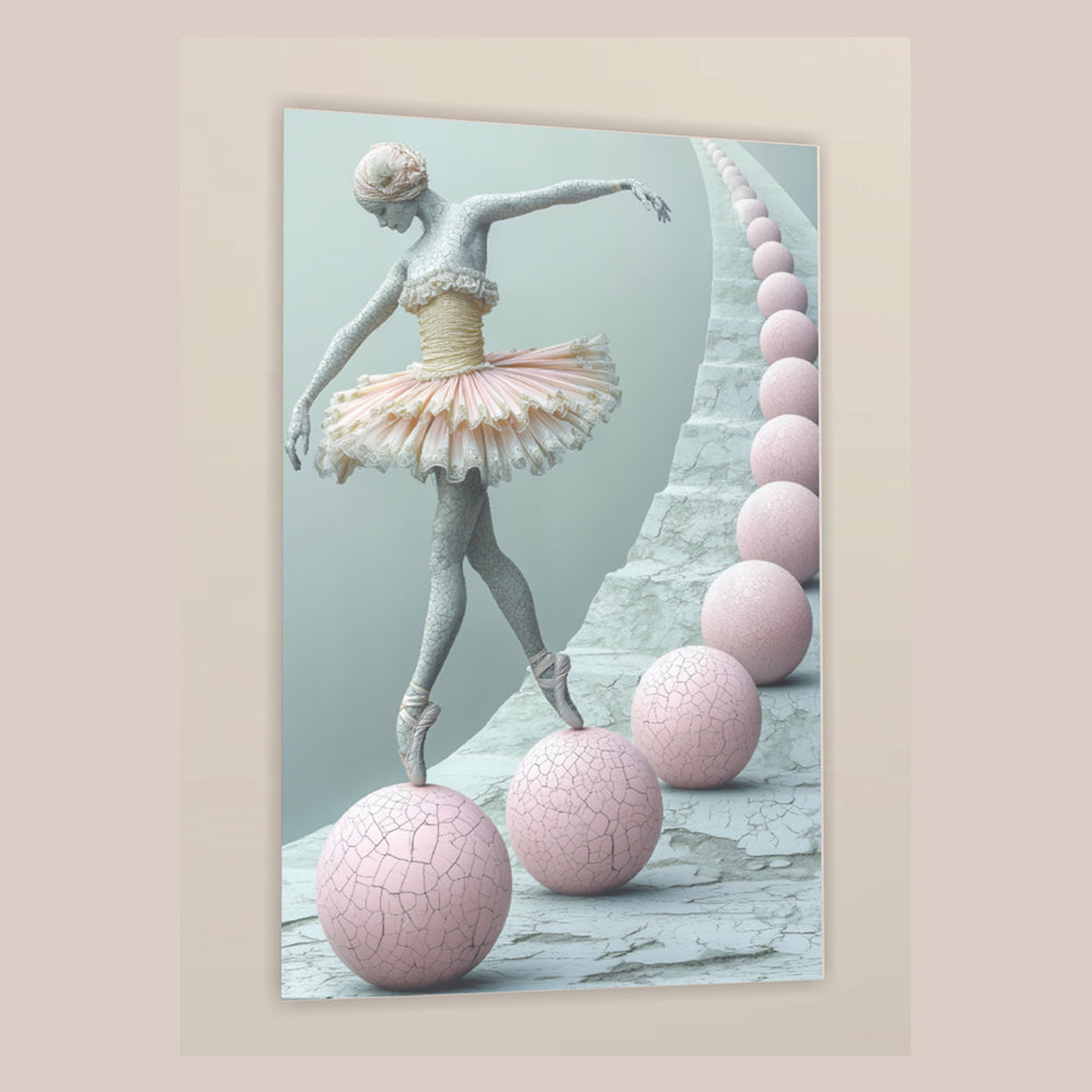 Ballerina op plexiglas