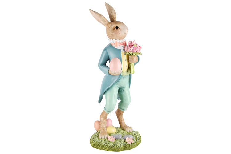 Paashaas met bloemen