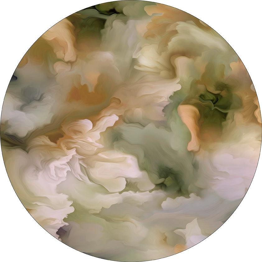 Vloerkleed Aqua Flora rond Marigold