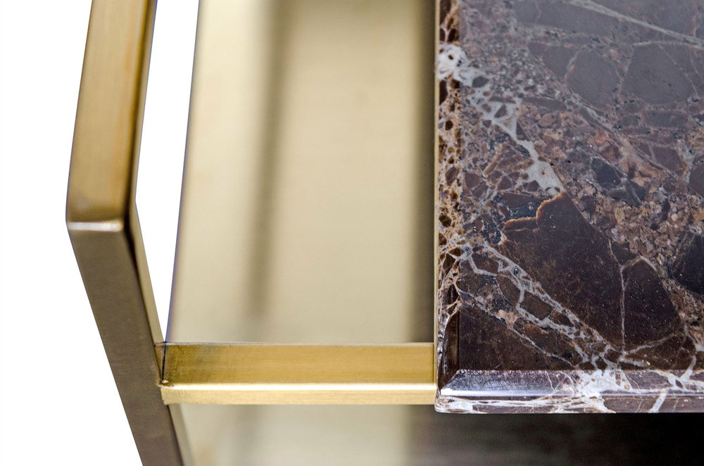 Salontafel Architect Goud is 60x60x36,5 cm