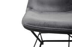 eetkamerstoel met fluwelen bekleding