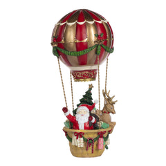 Hot air balloon met Santa