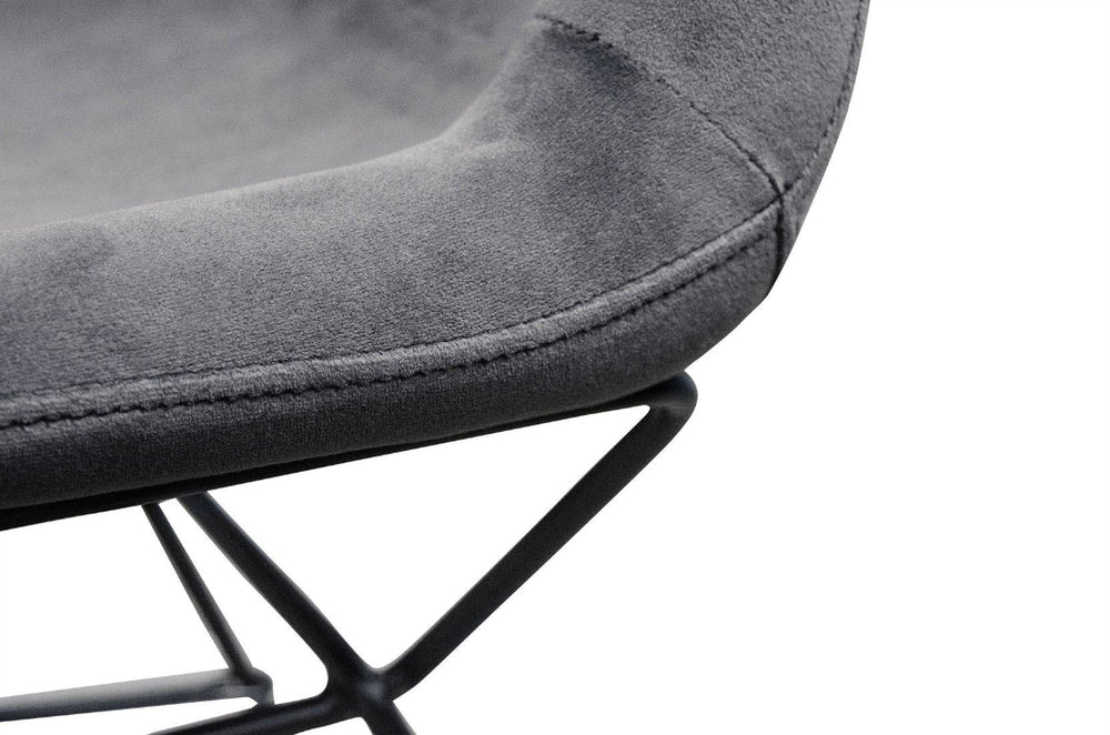 grijze industriële eetkamerstoel