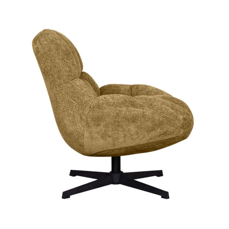 Draaifauteuil Huxley Mustard Elite 76x86x92 cm