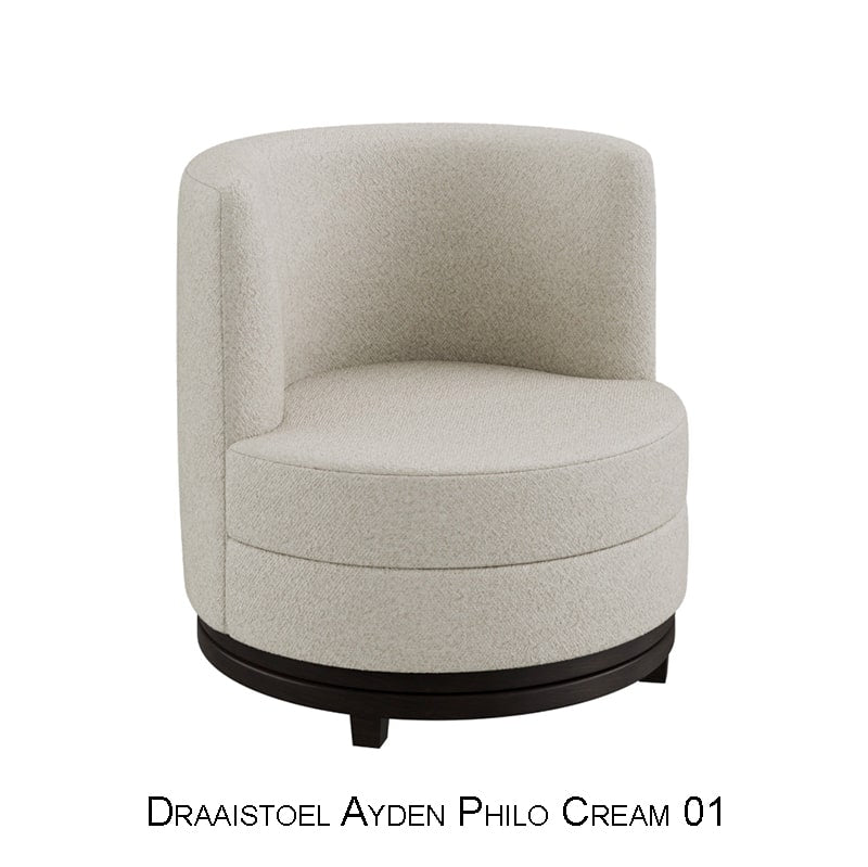 Draaistoel Ayden Philo Cream 01