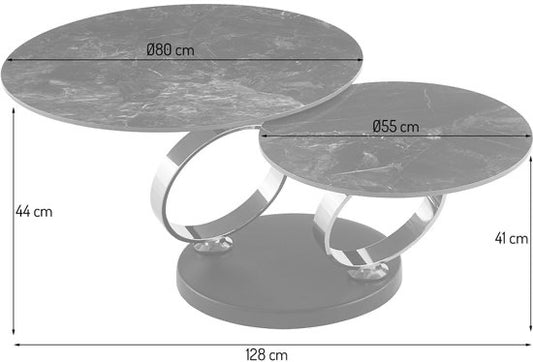 Uitdraaibare salontafel