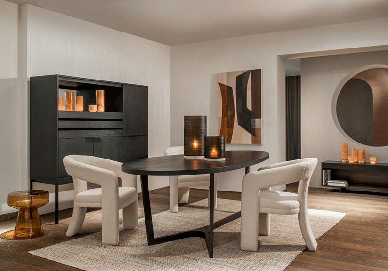 Eettafel Java Zwart Eiken