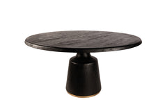 Eettafel Arca Veas zwart/goud