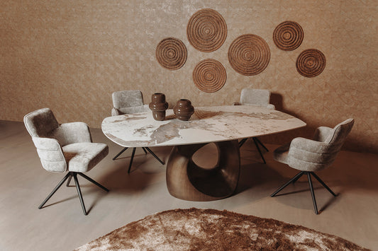 Deens ovalen eettafel Castello in diverse maten