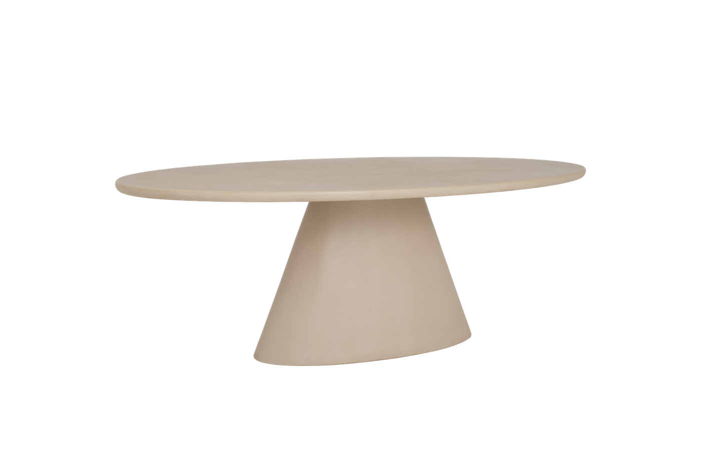 Ovalen eettafel Mello Beige 200 cm