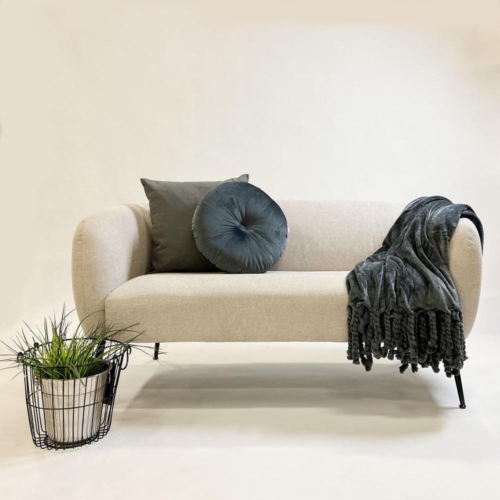 FLORIJN plaid fleece 150x200 cm Charcoal gray