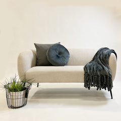 FLORIJN plaid fleece 150x200 cm Charcoal gray