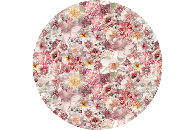 Vloerkleed Flowergarden rond