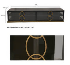 Zwart metalen dressoir