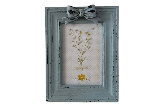 Fotolijst blauw met strik