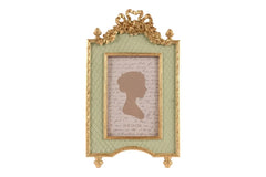 Baroque fotolijst lichtgroen/goud