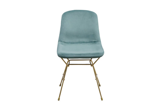 fluwelen eetkamerstoel