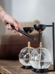 Geurbrander met olielamp